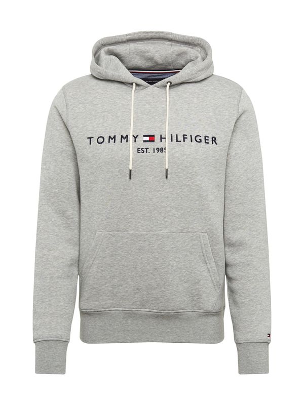 TOMMY HILFIGER TOMMY HILFIGER Sweater majica  mornarsko plava / siva melange / crvena / bijela