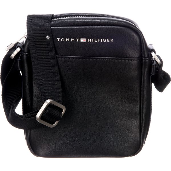 TOMMY HILFIGER TOMMY HILFIGER Torba preko ramena  crna / bijela