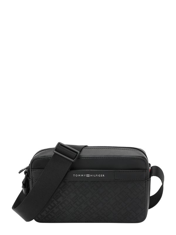 TOMMY HILFIGER TOMMY HILFIGER Torba preko ramena  crna / srebro