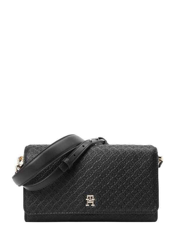 TOMMY HILFIGER TOMMY HILFIGER Torba preko ramena 'Debossed'  crna