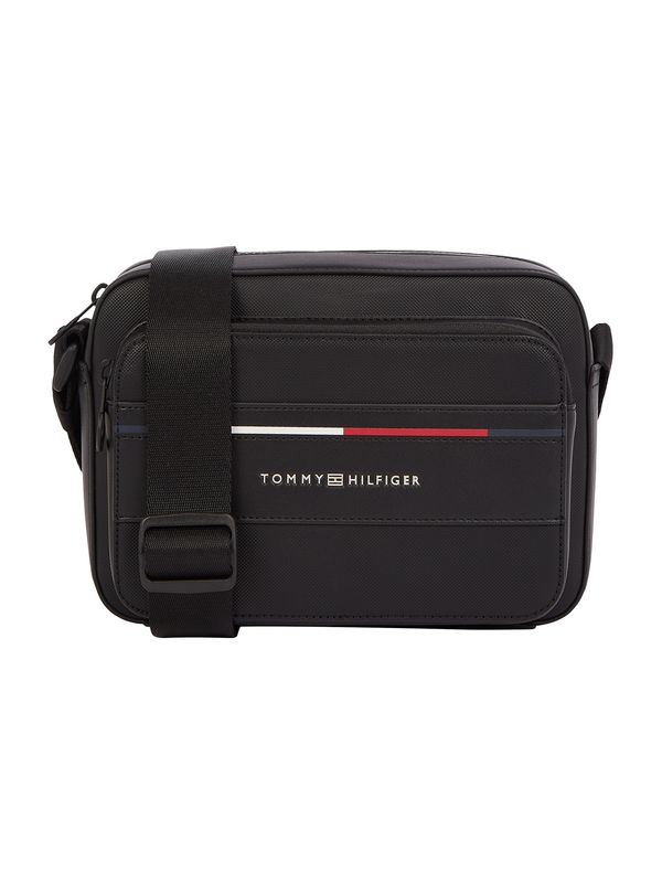 TOMMY HILFIGER TOMMY HILFIGER Torba preko ramena 'FOUNDATION'  crna / srebro