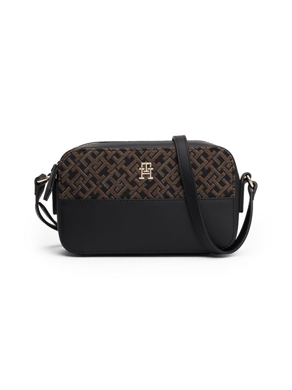 TOMMY HILFIGER TOMMY HILFIGER Torba preko ramena  smeđa / zlatna / crna / bijela