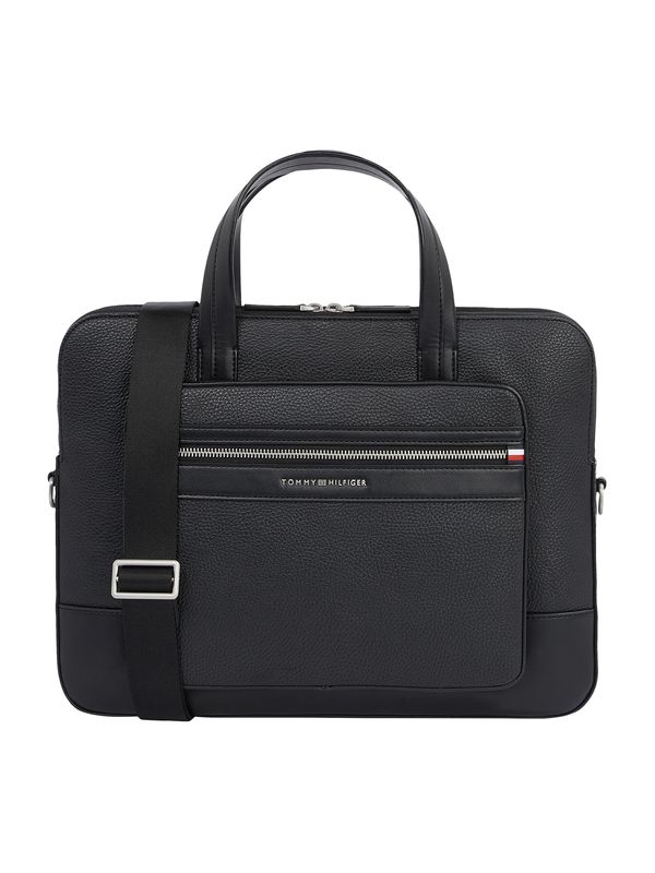 TOMMY HILFIGER TOMMY HILFIGER Torba za laptop 'Central'  crna