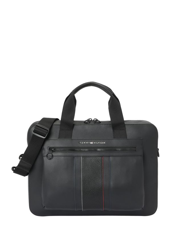 TOMMY HILFIGER TOMMY HILFIGER Torba za laptop 'Foundation'  crna