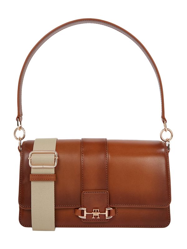 TOMMY HILFIGER TOMMY HILFIGER Torba za na rame 'HERITAGE'  konjak / zlatna