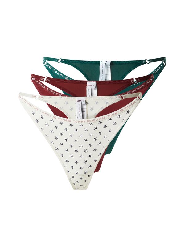 Tommy Hilfiger Underwear Tommy Hilfiger Underwear Tanga gaćice  kraljevski zelena / boja vina / bijela