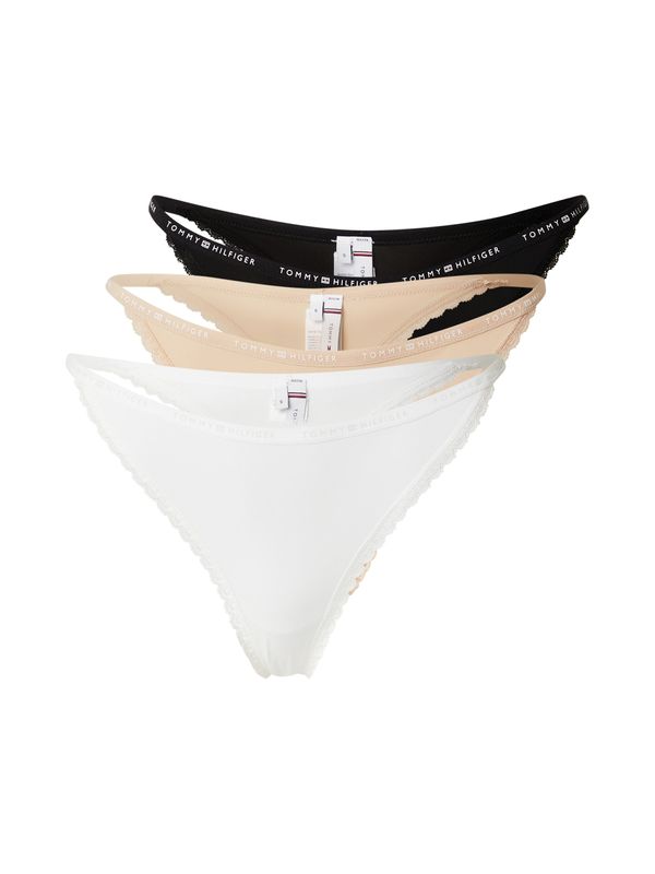 Tommy Hilfiger Underwear Tommy Hilfiger Underwear Tanga gaćice  pastelno narančasta / crna / bijela