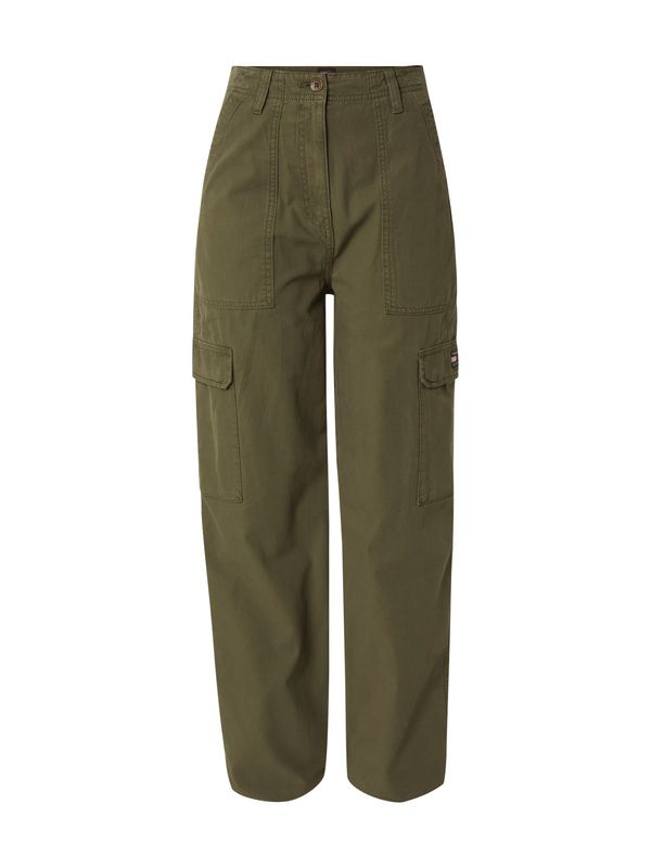 Tommy Jeans Tommy Jeans Cargo hlače 'HARPER'  tamno zelena