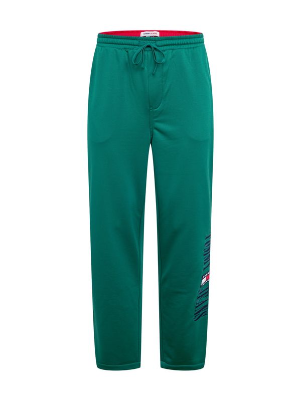Tommy Jeans Tommy Jeans Hlače 'Ethan'  mornarsko plava / smaragdno zelena / crvena / bijela