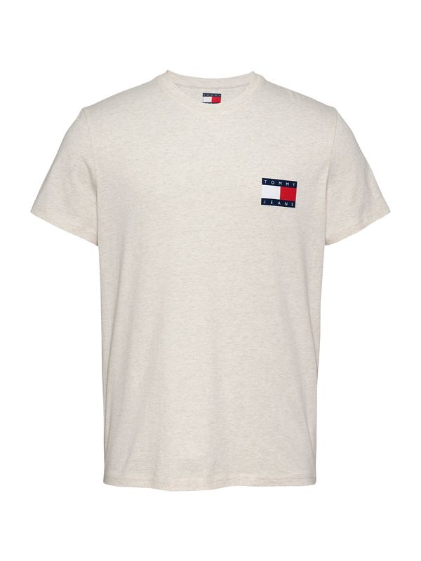 Tommy Jeans Tommy Jeans Majica 'ESSENTIAL'  bež melange / morsko plava / crvena / bijela