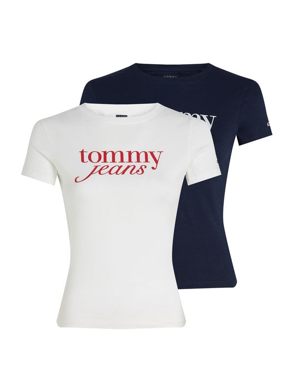Tommy Jeans Tommy Jeans Majica 'ESSENTIAL'  mornarsko plava / crvena / bijela