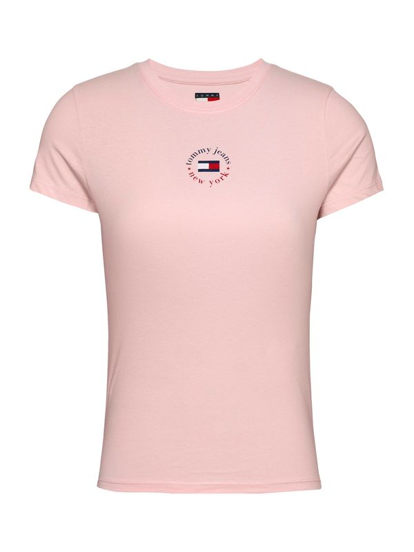 Tommy Jeans Tommy Jeans Majica 'ESSENTIAL'  morsko plava / rosé / crvena