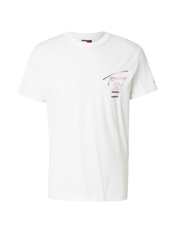 Tommy Jeans Tommy Jeans Majica  ljubičasta / tamno ljubičasta / bijela