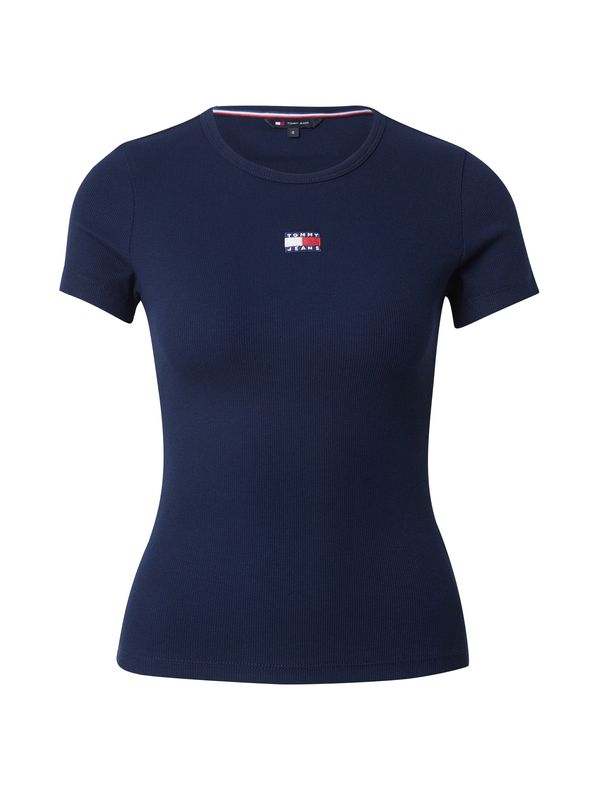 Tommy Jeans Tommy Jeans Majica  mornarsko plava / krvavo crvena / bijela