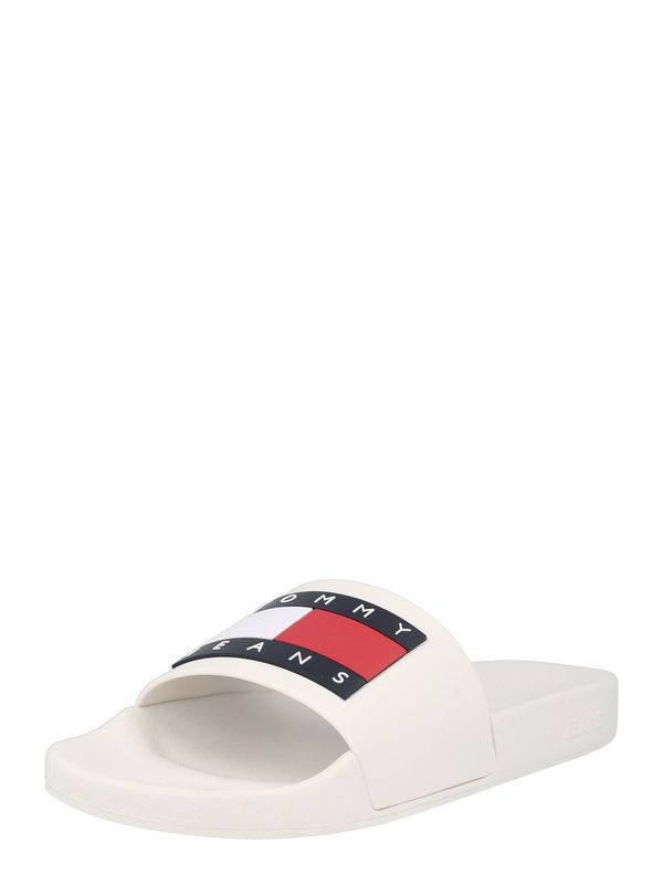Tommy Jeans Tommy Jeans Natikače s potpeticom 'Essential'  boja pijeska / morsko plava / crvena / bijela