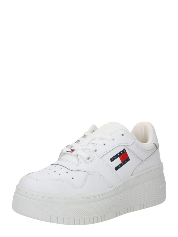 Tommy Jeans Tommy Jeans Niske tenisice 'Retro Basket Ess'  noćno plava / crvena / bijela