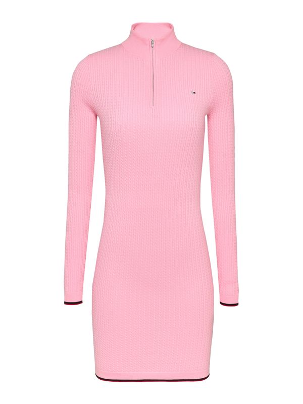 Tommy Jeans Tommy Jeans Pletena haljina  roza / crvena / crna