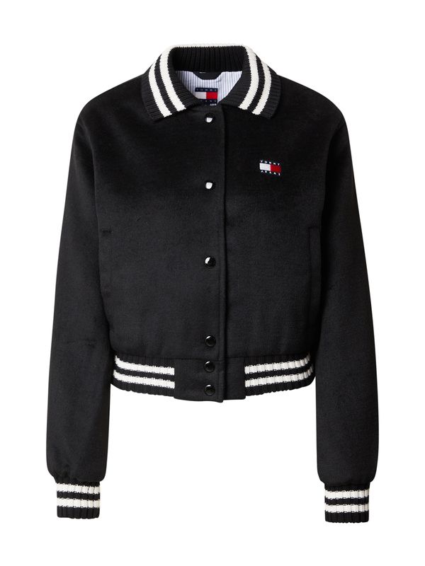 Tommy Jeans Tommy Jeans Prijelazna jakna  crna / bijela