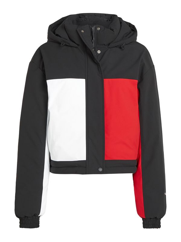 Tommy Jeans Tommy Jeans Prijelazna jakna  crvena / crna / bijela