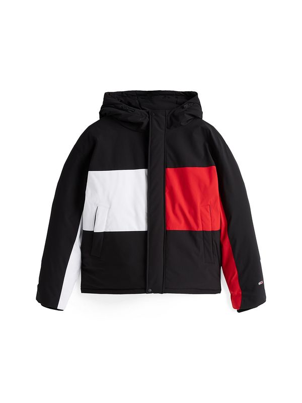 Tommy Jeans Tommy Jeans Prijelazna jakna  crvena / crna / bijela