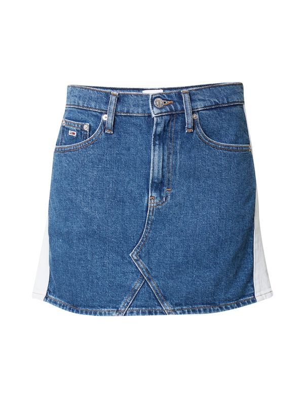 Tommy Jeans Tommy Jeans Suknja 'Izzie'  plavi traper / crvena / bijeli traper