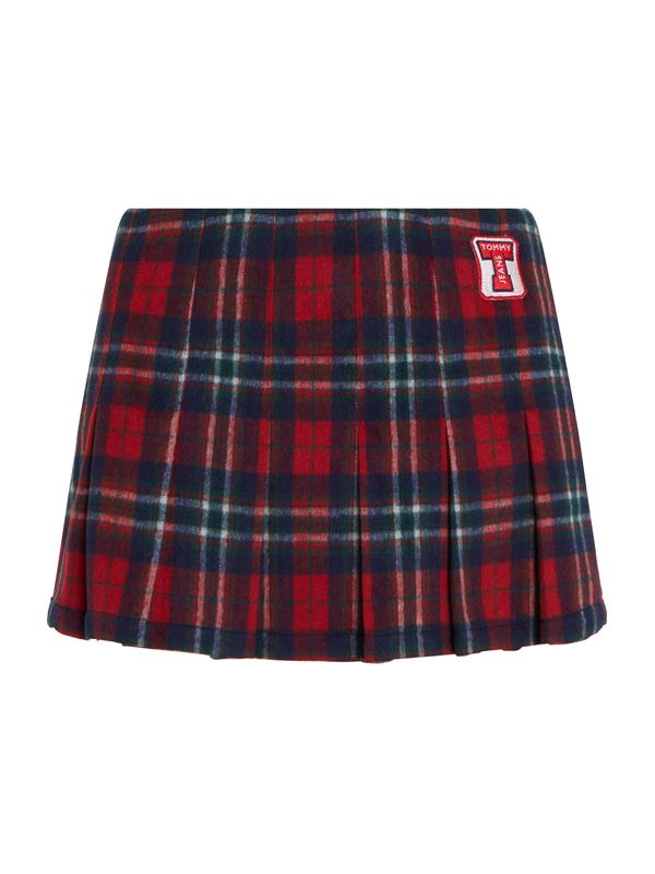 Tommy Jeans Tommy Jeans Suknja  morsko plava / svijetlosiva / crvena / bordo