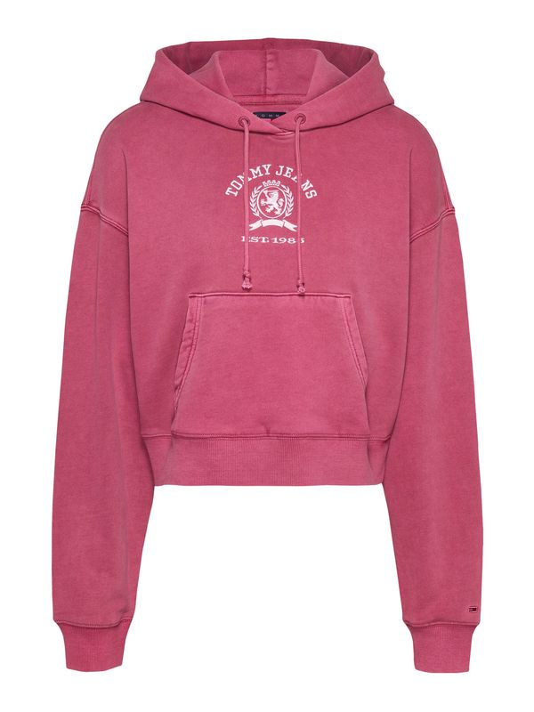 Tommy Jeans Tommy Jeans Sweater majica  burgund / bijela