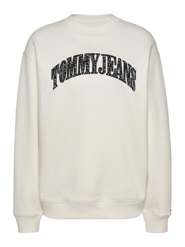Tommy Jeans Tommy Jeans Sweater majica  crna / bijela