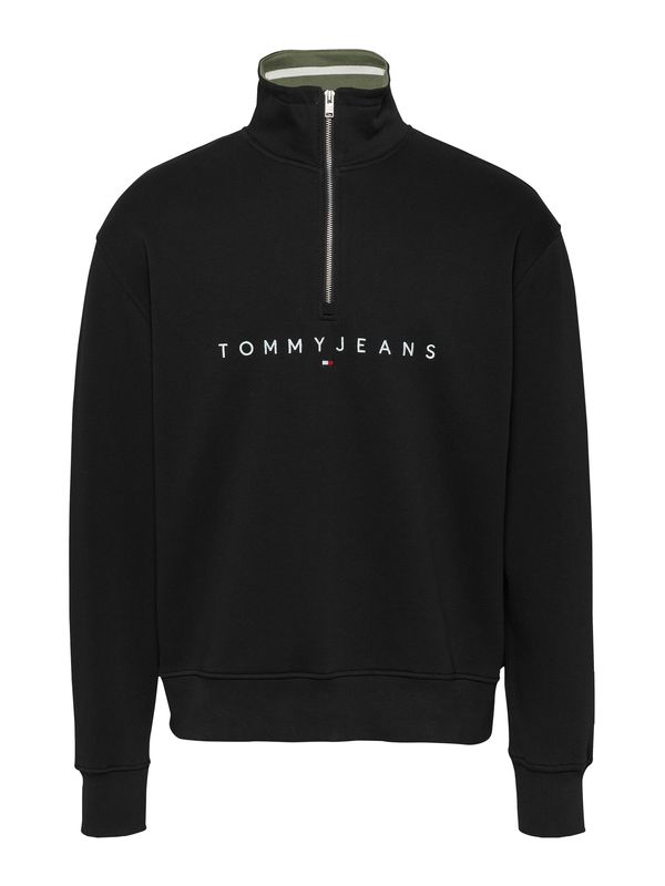 Tommy Jeans Tommy Jeans Sweater majica  crna / bijela