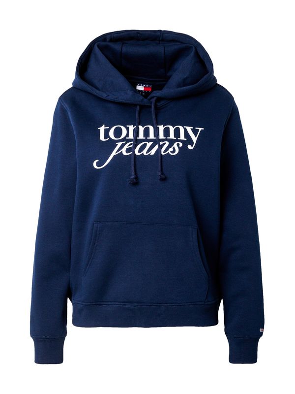 Tommy Jeans Tommy Jeans Sweater majica 'ESS'  mornarsko plava / bijela