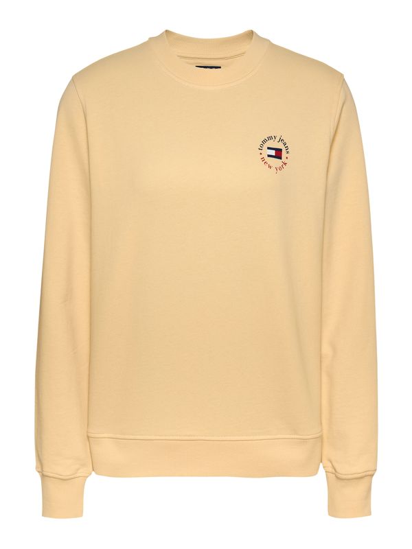 Tommy Jeans Tommy Jeans Sweater majica 'ESSENTIAL'  mornarsko plava / pastelno žuta / crvena / bijela