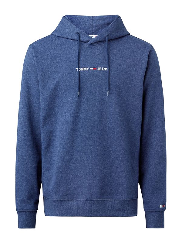 Tommy Jeans Tommy Jeans Sweater majica 'Essential'  mornarsko plava / plava melange / crvena / bijela