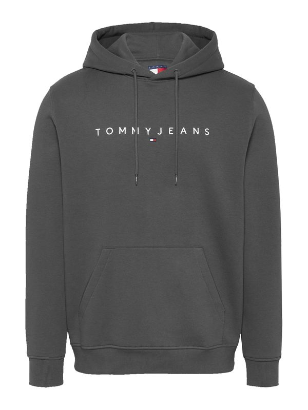 Tommy Jeans Tommy Jeans Sweater majica  grafit siva / bijela
