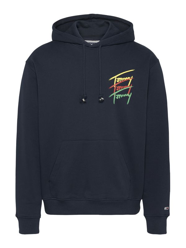 Tommy Jeans Tommy Jeans Sweater majica  mornarsko plava / svijetložuta / menta / pastelno crvena