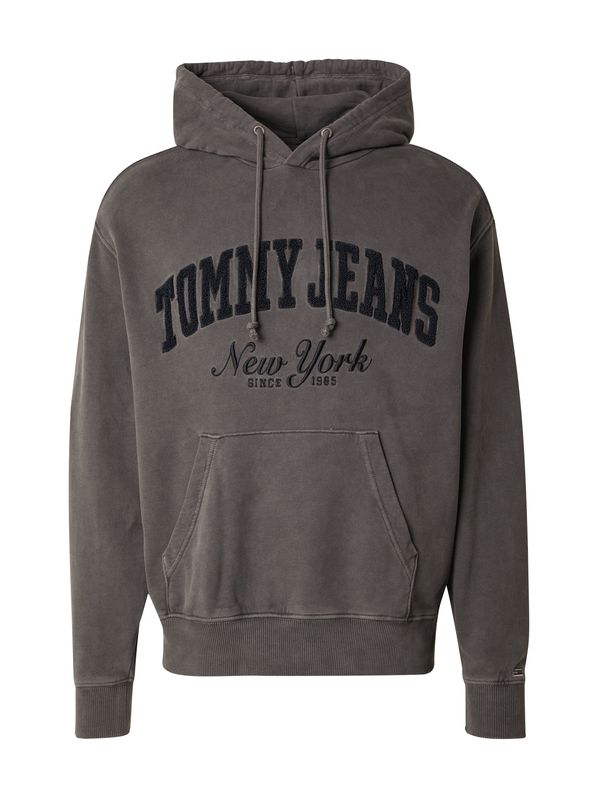 Tommy Jeans Tommy Jeans Sweater majica  tamo siva / crna