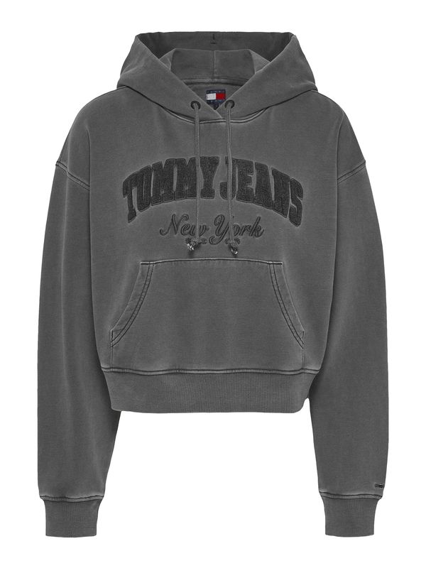 Tommy Jeans Tommy Jeans Sweater majica  tamo siva