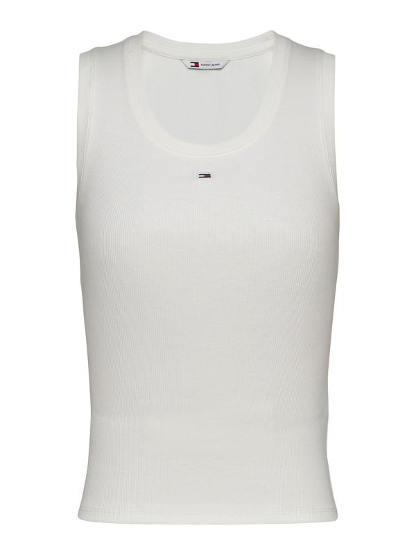 Tommy Jeans Tommy Jeans Top 'ESSENTIAL'  ecru/prljavo bijela