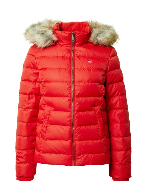 Tommy Jeans Tommy Jeans Zimska jakna 'Essential'  crvena