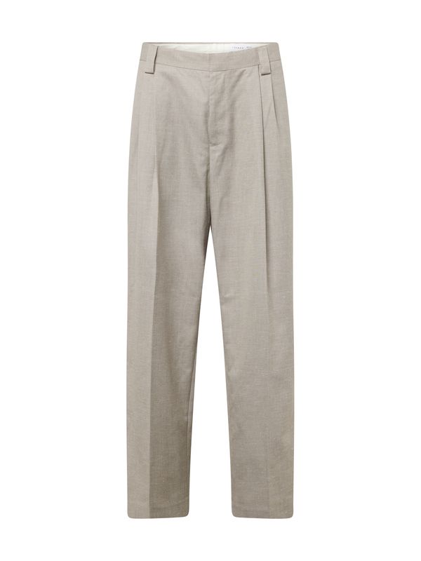 TOPMAN TOPMAN Hlače s naborima  kameno siva