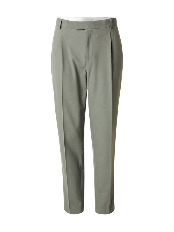 TOPMAN TOPMAN Hlače s naborima  pastelno zelena