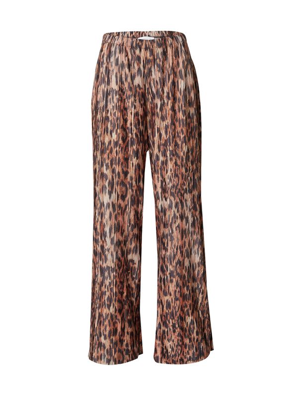 TOPSHOP TOPSHOP Hlače  kestenjasto smeđa / brokat / crna