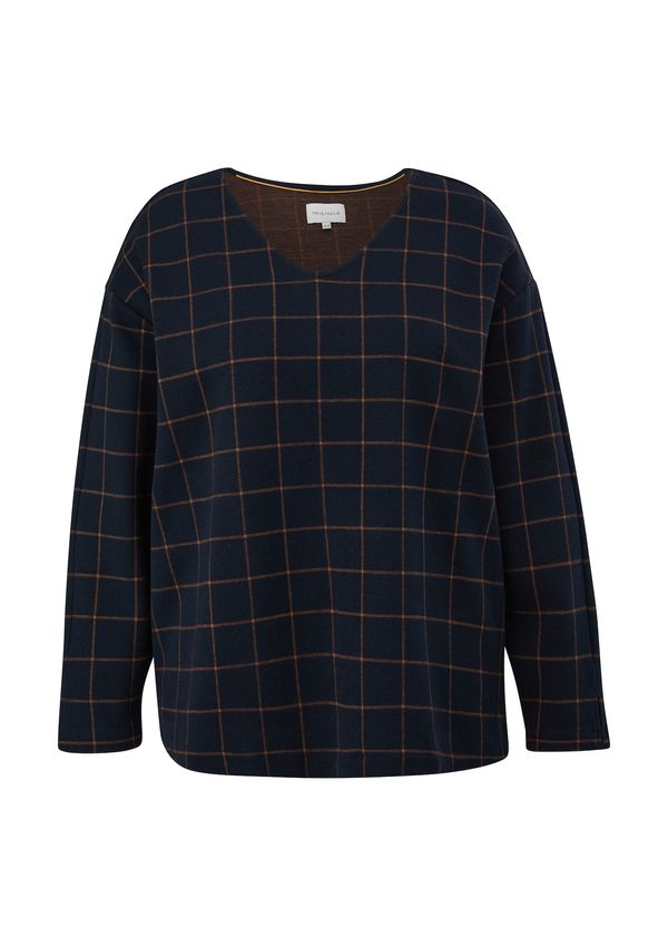 TRIANGLE TRIANGLE Sweater majica  mornarsko plava / smeđa