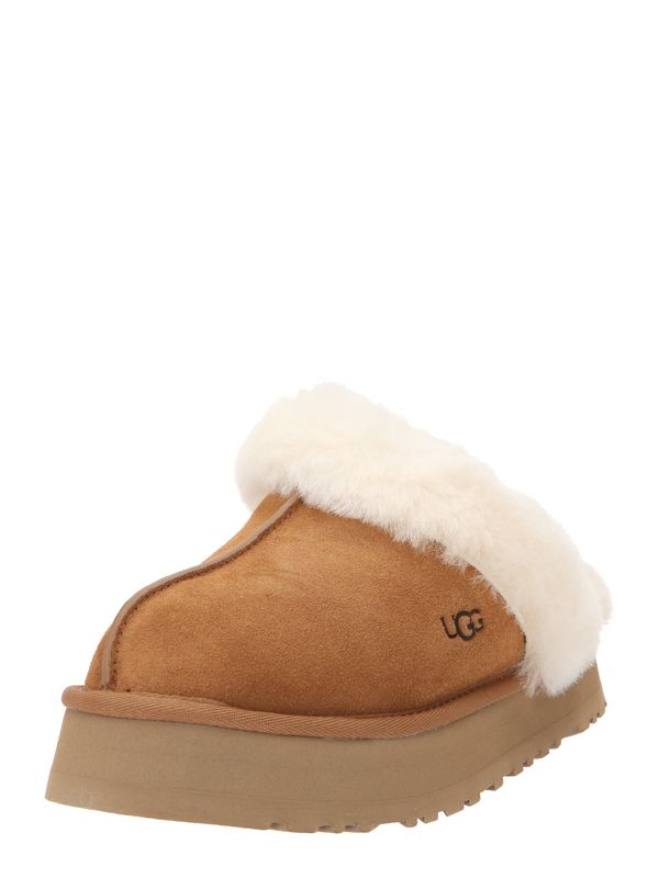 UGG UGG Papuče 'Disquette'  svijetlosmeđa / bijela