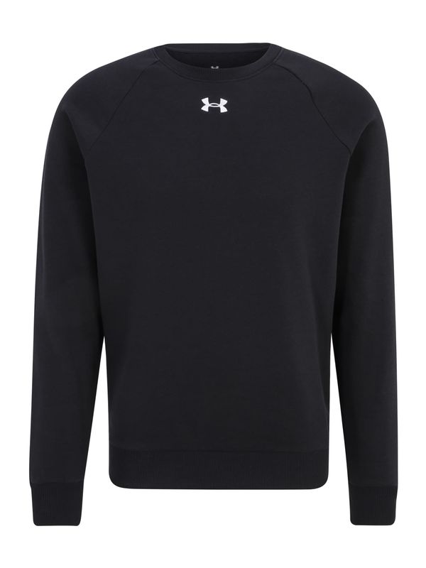 UNDER ARMOUR UNDER ARMOUR Sportska sweater majica 'Rival'  crna / bijela