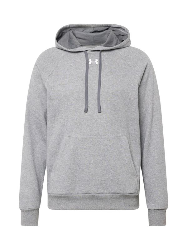 UNDER ARMOUR UNDER ARMOUR Sportska sweater majica  siva melange / bijela