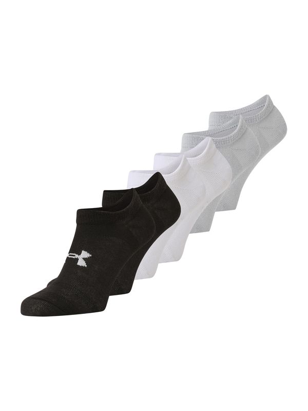 UNDER ARMOUR UNDER ARMOUR Sportske čarape 'Essential'  svijetlosiva / crna / bijela