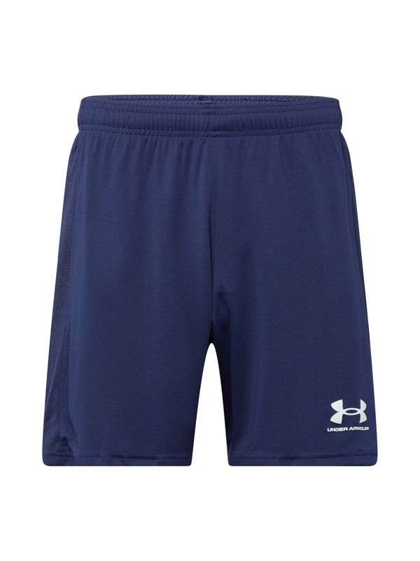 UNDER ARMOUR UNDER ARMOUR Sportske hlače 'Challenger'  mornarsko plava / bijela