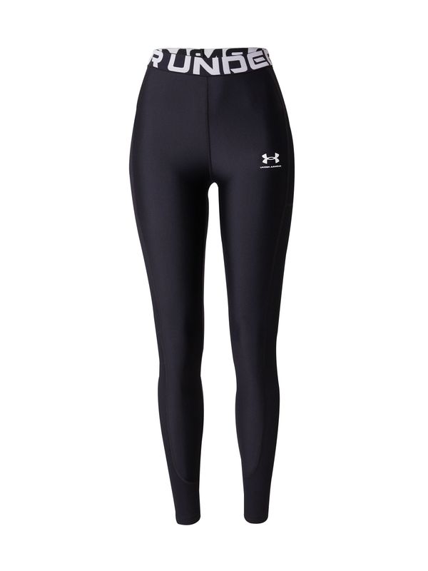 UNDER ARMOUR UNDER ARMOUR Sportske hlače  crna / bijela