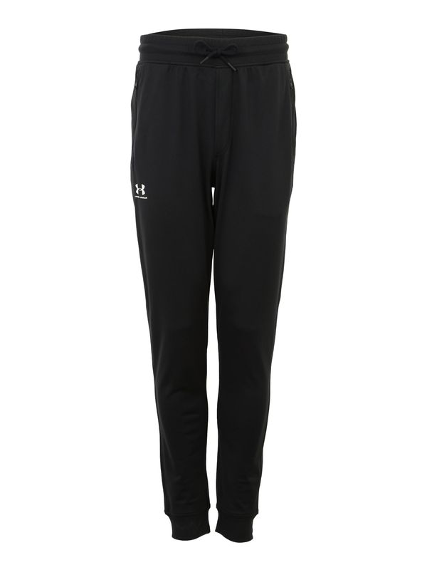 UNDER ARMOUR UNDER ARMOUR Sportske hlače  crna / bijela