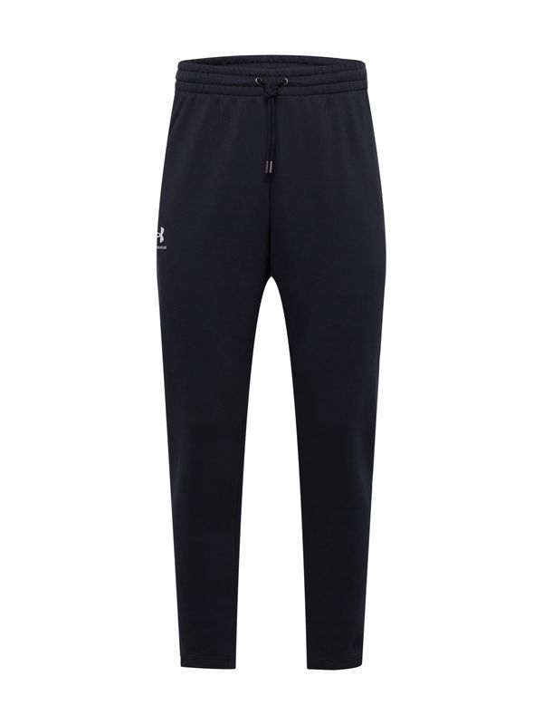 UNDER ARMOUR UNDER ARMOUR Sportske hlače 'Essential'  crna / bijela